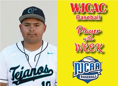 Ulloa named WJCAC Baseball Player of the Week