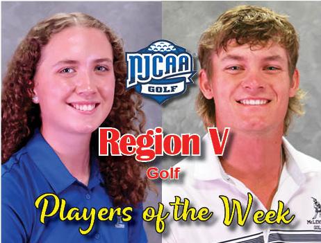 Clarke, Patterson named Region V Golf Players of the Week