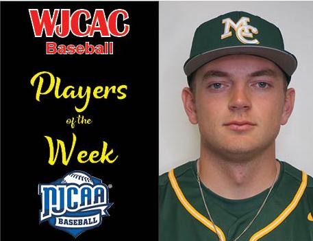 Iredale, Boudreau net WJCAC Baseball Player of the Week honors