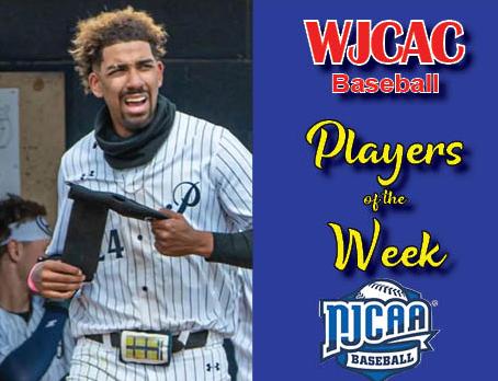 Jordy Oriach of Frank Phillips College is the WJCAC Baseball Player of the Week