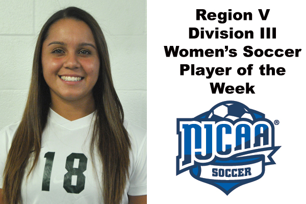 Region V Division III Women's Soccer Player of the Week (Oct. 15-21)