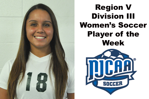 Region V Division III Women's Soccer Player of the Week (Sept. 17-23)