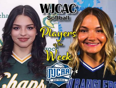 Lovato, Barclay named WJCAC Softball Players of the Week