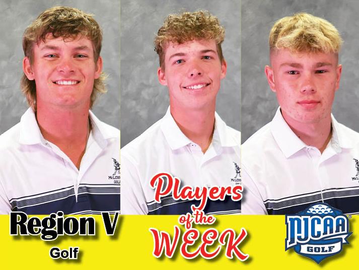 McLennan trio share Region V golf Player of the Week honors