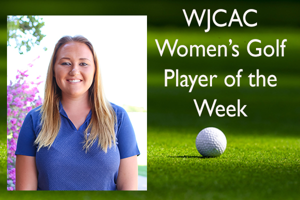 WJCAC Women's Golf Player of the Week (Sept. 23-29)