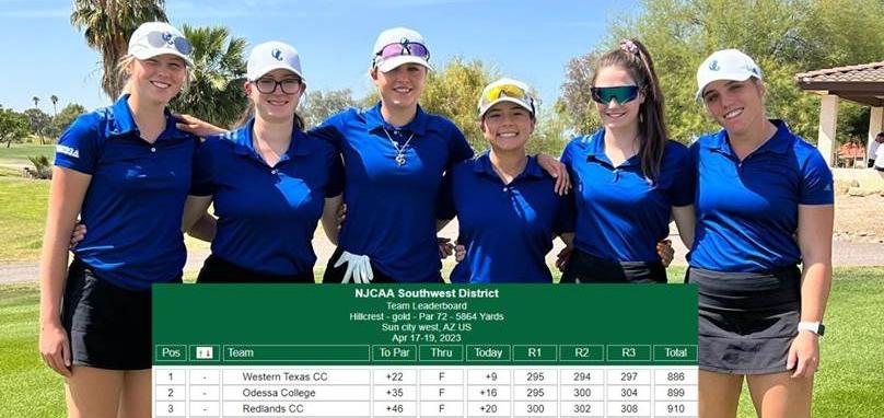 Odessa College women's golf places 2nd at NJCAA Southwest District Championship
