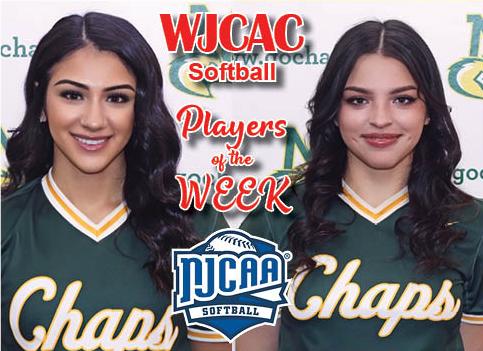 Subia-Ibarra, Lovato share WJCAC Softball Players of the Week honors