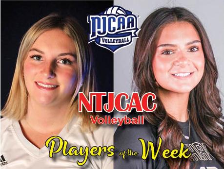 Maldonado, Lewinska named NTJCAC Volleyball Players of the Week