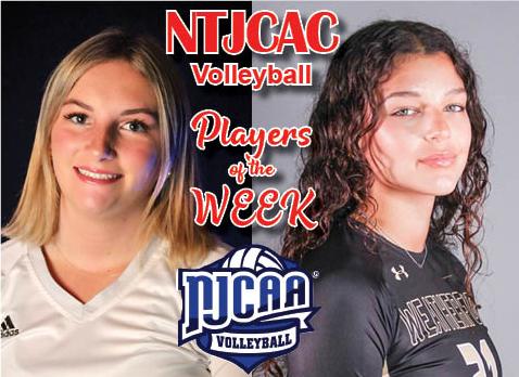 Urbanska, Lewinska named NTJCAC Volleyball Players of the Week