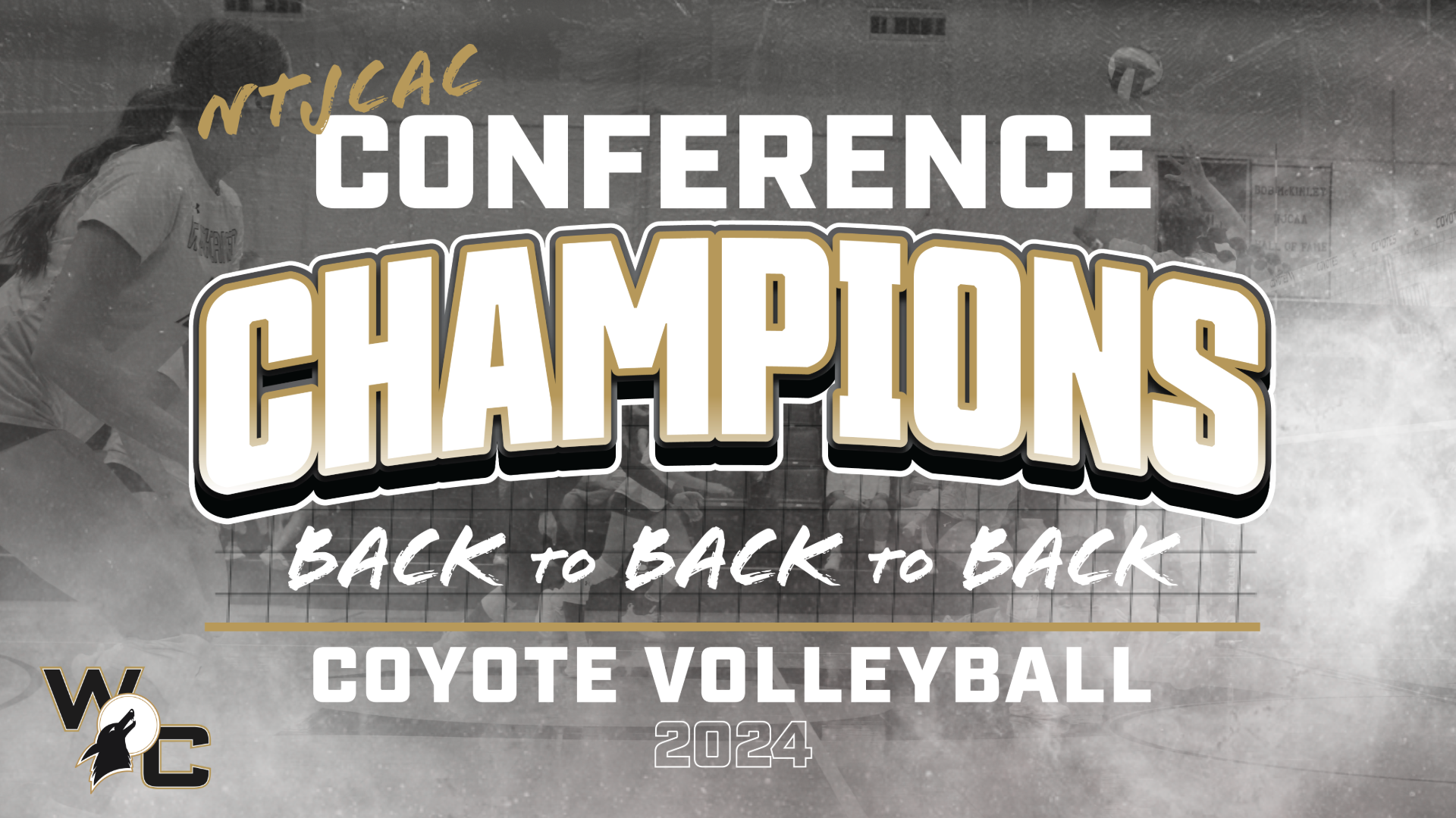 Coyotes clinch third straight conference volleyball title